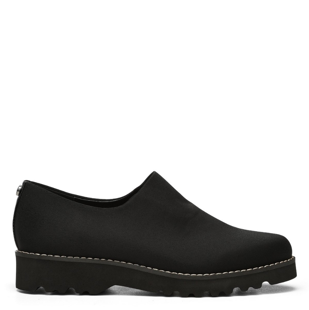Donald J Pliner Womens Casha Crepe Black Slip On Flats Elastic Size 8